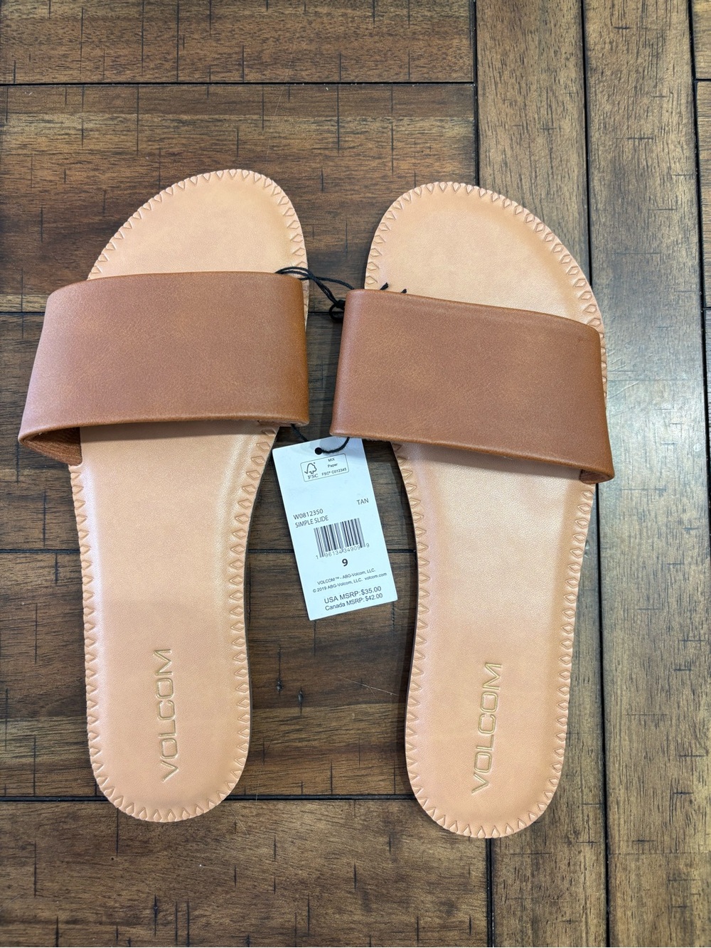 Volcom Women's Brown Slide Sandals